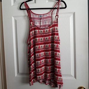 Plus Size Pattern Tank Top